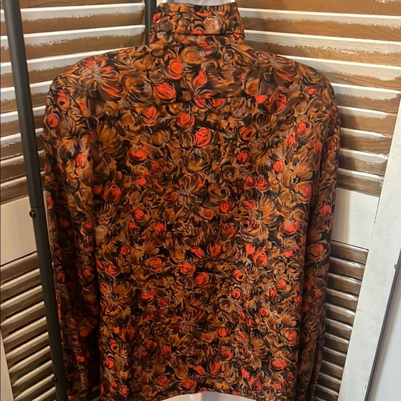 Vintage EJHarper Red and Brown Casual Button Down Shirt - Picture 5 of 8